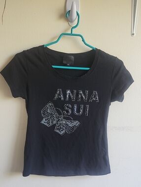 Anna Sui Beaded Top, M